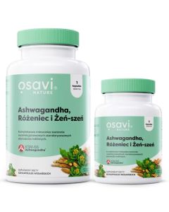 Ashwagandha, Różeniec i Żeń-szeń