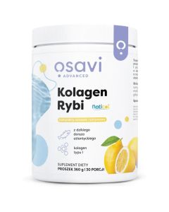 Osavi Kolagen Rybi z Dzikiego Dorsza, Cytryna – 360g