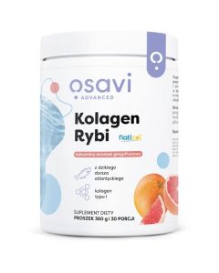Osavi Kolagen Rybi z Dzikiego Dorsza, Grejpfrut – 360g