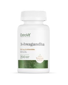 OstroVit Ashwagandha VEGE - Ekstrakt z Ashwagandhy - 200 kapsułek