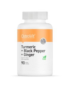 OstroVit Kurkumina + Czarny Pieprz + Imbir 90 tabletek