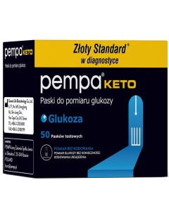 Paski do pomiaru glukozy Pempa KETO 50 szt. – bez kodowania