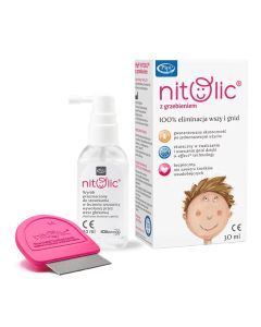 Pipi Nitolic, spray przeciw wszawicy, 30 ml + grzebień