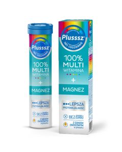 Plusssz 100% Multiwitamina + Magnez – suplement diety na energię i odporność