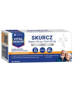 Suplement dla seniorów przeciw skurczom Vital Senior - 60 tabletek