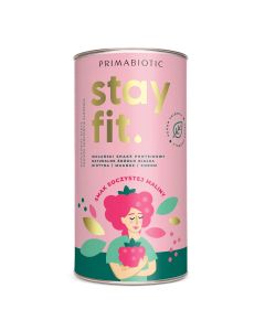 Primabiotic Stay Fit wegański shake proteinowy smak soczystej maliny - 500 g