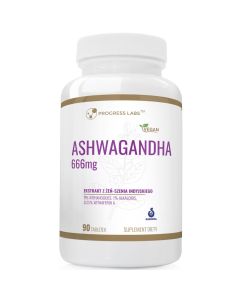 ASHWAGANDHA 666 mg Stres Zmęczenie MOCNA 9% WITHANOLIDES 90 tabletek
