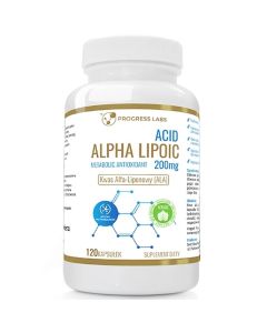 Kwas Alfa Liponowy (ALA) 200mg Produkt Vege120 kapsułek