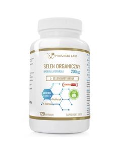 Selen Organiczny L- Selenometionina 200µg +BCAA Aminokwas Egzogenny +Prebiotyk 120 kapsułek