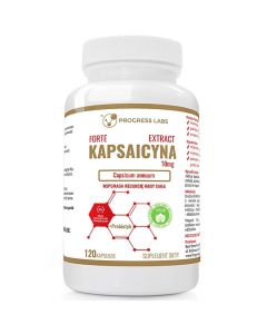 KAPSAICYNA FORTE EXTRACT 10 mg + Prebiotyk Progress Labs - 120 kapsułek