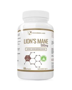 Lions' Mane 500 mg Ekstrakt Soplówka jeżowata Progress Labs - 60 kapsułek