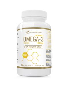 Best Store Progress Labs Omega-3 1000mg + Witamina E - 90 kapsułek miękkich