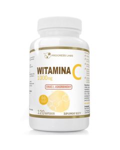 Best Store Progress Labs Witamina C kwas l-askorbinowy 1000mg 120 kapsułek
