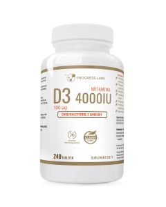 Best Store Progress Labs Witamina D3 4000IU 240 tabletek