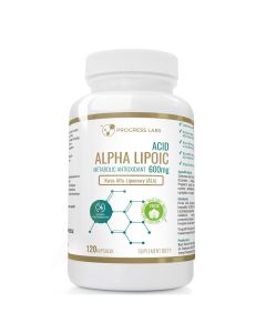 Progress Labs Kwas Alfa Liponowy ALA 600 mg produkt wegański 120 kaps.