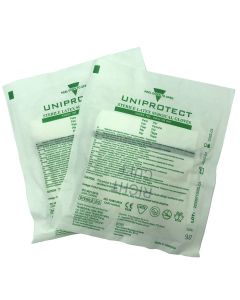 Rękawice chirurgiczne lateksowe bezpudrowe UNIPROTECT/MEDISMART jałowe, 1 para-6,5