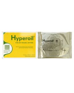 RI.MOS. HyperOil Opatrunek na rany nasączony olejkiem 10x10 cm - 10 sztuk