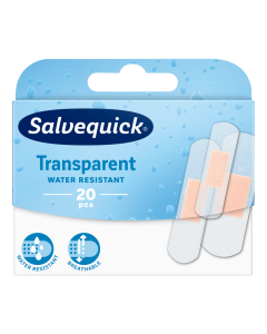 Salvequick Transparent - Elastyczne plastry - 20 sztuk
