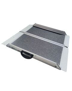 Przenośna rampa podjazdowa SF 90 cm do wózków inwalidzkich, składana w walizkę pojedynczą 76x90 cm 