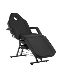 Czarny fotel kosmetyczny Sillon