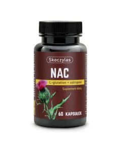 Skoczylas NAC L-glutation + ostropest - 60 kapsułek