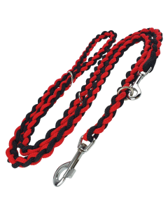 SMYCZ PLECIONA REGULOWANA CZARNO-CZERWONA