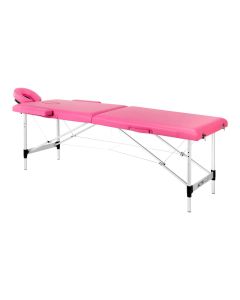 Activ Fizjo Stół składany do masażu aluminiowy komfort Activ Fizjo 2 segmentowe róż