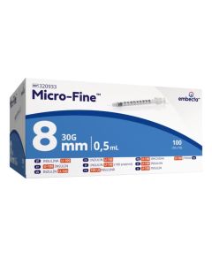 STRZYKAWKA INSULIN. Embecta 1 ML U-40 Z IGŁĄ 0.3*8 30G (op.100 szt) BD-320911