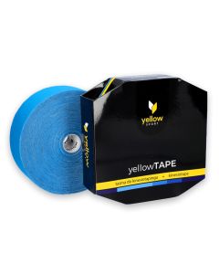 Taśma do kinesiotapingu yellowTAPE - 5 cm x 32 m - Niebieski