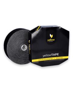 Taśma do kinesiotapingu yellowTAPE - 5 cm x 32 m - Czarny