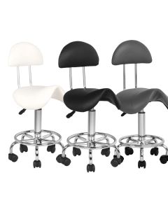 Taboret kosmetyczny 6001 Activeshop z oparciem
