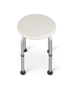 Taboret prysznicowy okrągły z systemem ułatwiającym montaż - model TGR-R KP-O 3432