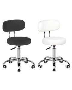 Taboret kosmetyczny do pedicure Activeshop A-007 z oparciem