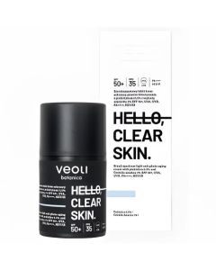 Veoli Botanica HELLO, CLEAR SKIN Szerokopasmowy krem SPF 50+ redukujący niedoskonałości
