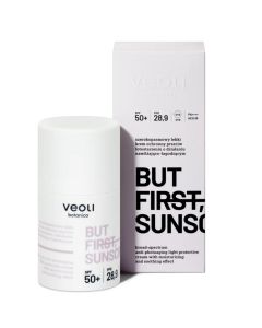 Veoli Botanica - BUT FIRST, SUNSCREEN - Krem ochronny o działaniu nawilżająco - łagodzącym SPF 50+ 