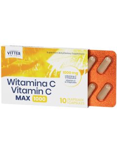 Vitter Blue Witamina C MAX 1000 - Mocna odporność organizmu - 10 kapsułek
