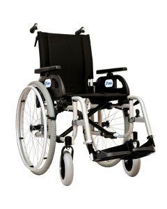 Wózek inwalidzki aluminiowy Mobilex Delfin - szerokość siedziska 57 cm do 200 kg