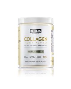 BeKeto Keto Hydrolizowany kolagen i olej MCT - Waniliowy