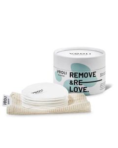 Bambusowe Wielorazowe płatki kosmetyczne Veoli Botanica Remove & Relove 