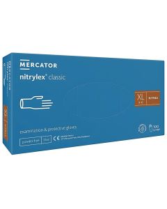 Rękawice Nitrylowe Mercator Medical NITRYLEX PF BLUE - Niebieskie