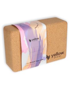 YellowBlock Kostka do Jogi korkowa