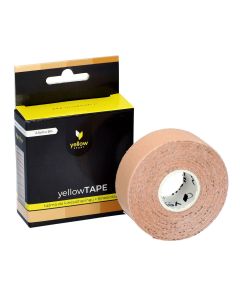 Taśma do kinesiotapingu limfatycznego twarzy yellowTAPE 2,5 cm x 5 m - Cielista
