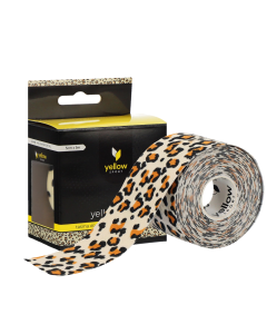 YellowTAPE Taśma do kinesiotapingu 5 cm x 5 m - Panterka