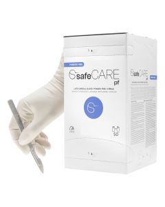 Rękawice chirurgiczne lateksowe bezpudrowe ZARYS SafeCare - 50 sztuk - rozm. 9,0