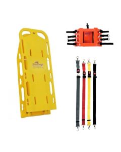 Deska ortopedyczna IRON DUCK składana ze stabilizacją i pasami - zestaw