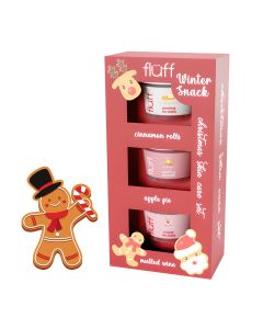Zestaw Prezentowy na Święta - Fluff Winter Snack - dwa peelingi i masło do ciała