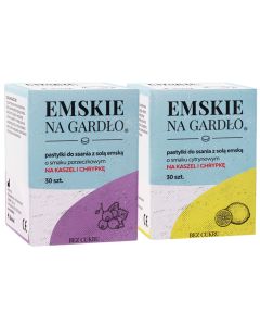 Emskie na gardło – pastylki do ssania z solą emską, 30 szt.