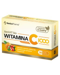 Xenico Pharma XeniVIT bio Witamina C 1000 – wspiera układ odpornościowy – 30 kapsułek
