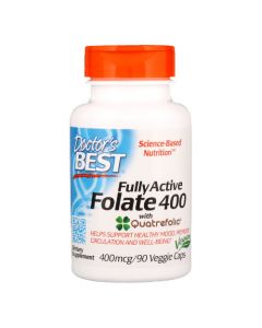 Doctor's Best Fully Active Folian 400  Quatrefolic - 400 mcg 90 kaps.