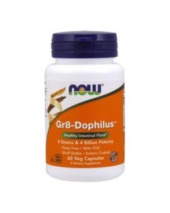 Now Foods Gr8-Dophilus - Odbudowuje florę bakteryjną - 60 kaps.